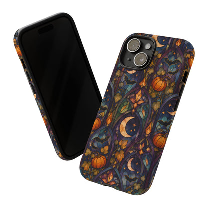 Amber Moon Window iPhone Tough Case | celestial halloween