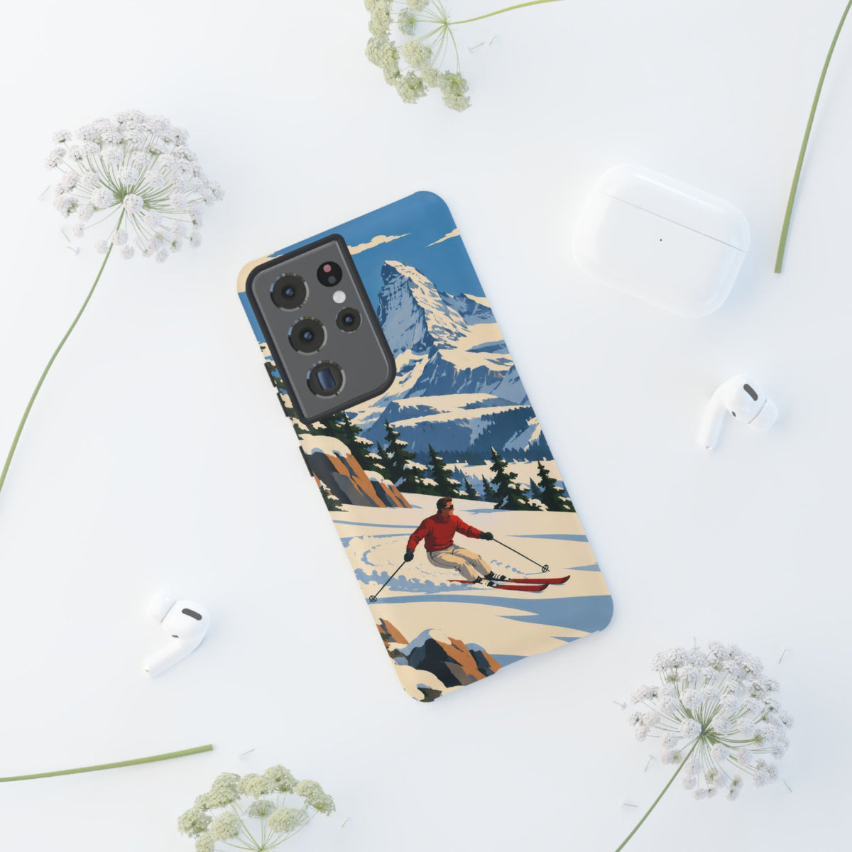 Swiss Skiing — Downhill Arc Samsung Galaxy Tough Case