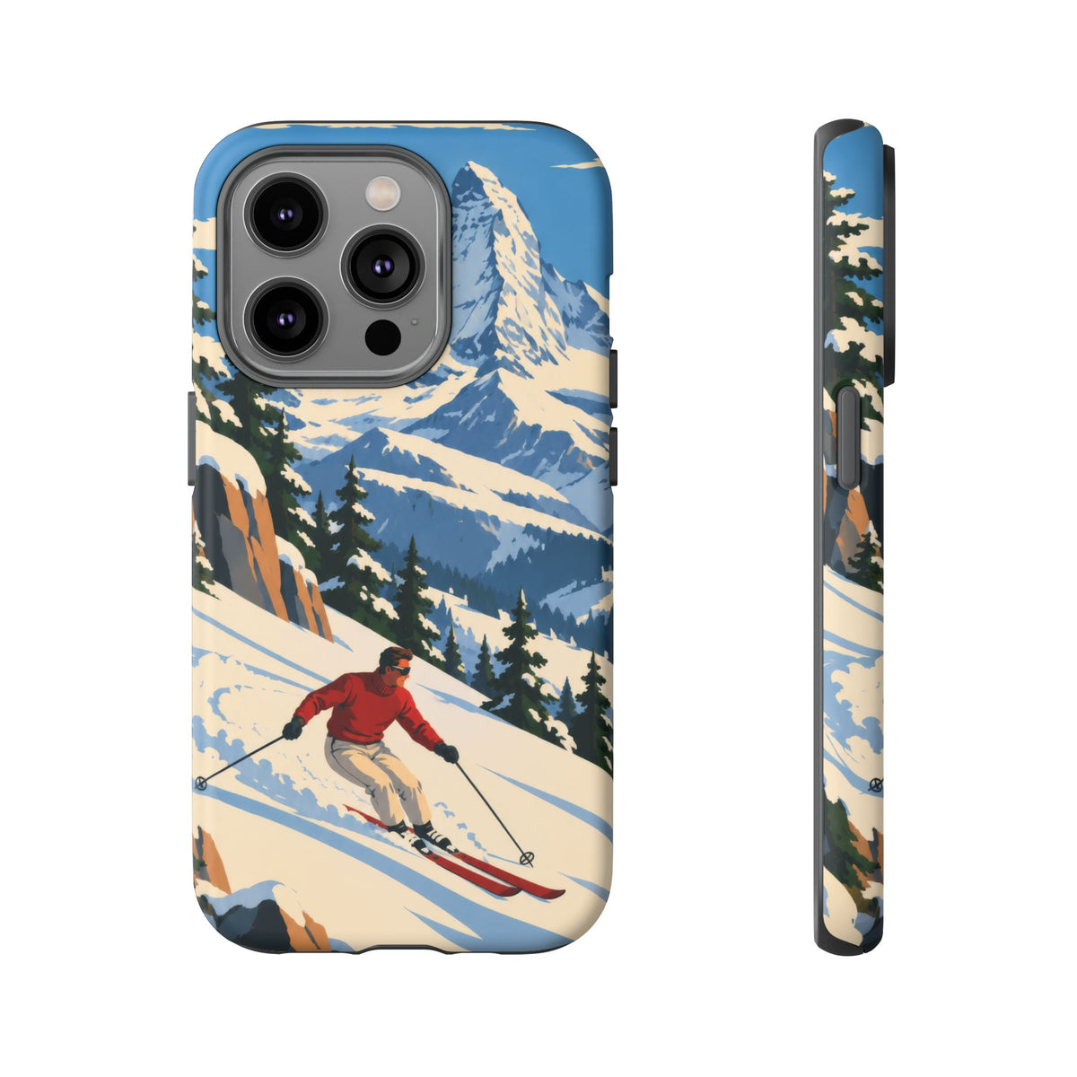 Swiss Skiing — Downhill Arc iPhone Tough Case