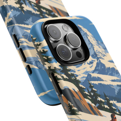 Swiss Skiing — Downhill Arc iPhone Tough Case