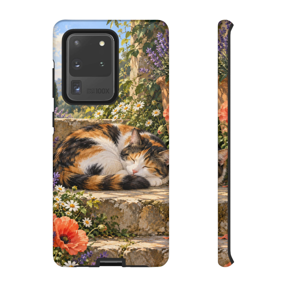 Garden Nap Samsung Galaxy Tough Case | calico cat