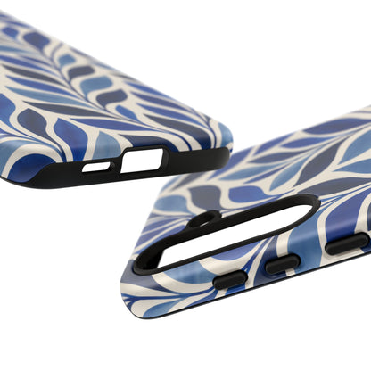 Cobalt Current Samsung Galaxy Tough Case | Cobalt Blue Leaf Pattern