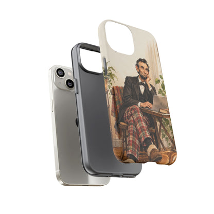 Abe from Home iPhone Tough Case | lincoln work from home