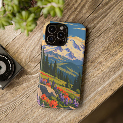 Mount Rainier — Meadow Radiance iPhone Tough Case