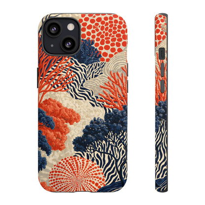 Coral Current iPhone Tough Phone Case
