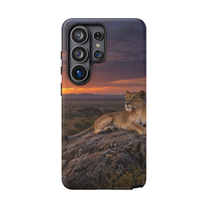 Lioness in the Blue Hour Samsung Galaxy Tough Case