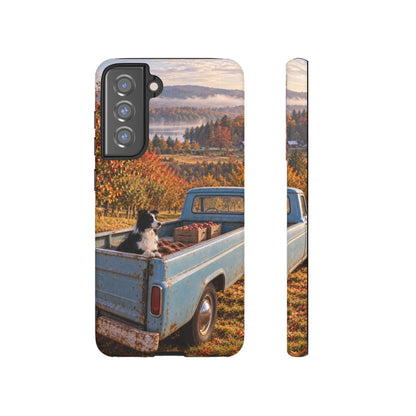 Blue Truck October Samsung Galaxy Tough Case | border collie