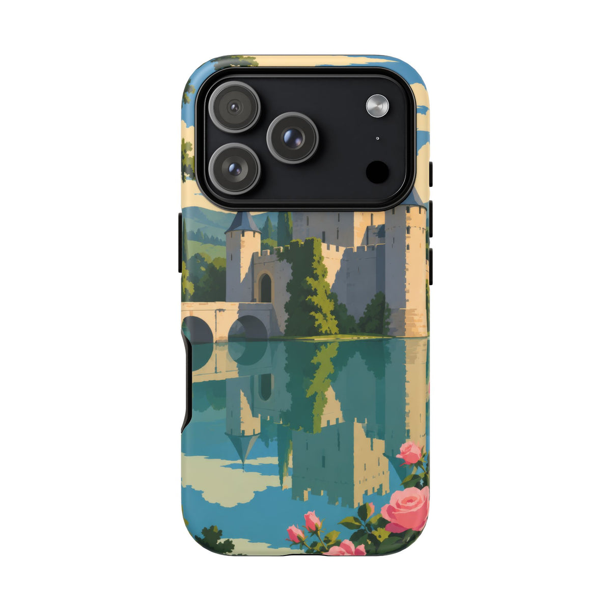 English Castle — Moat and Roses iPhone Tough Case
