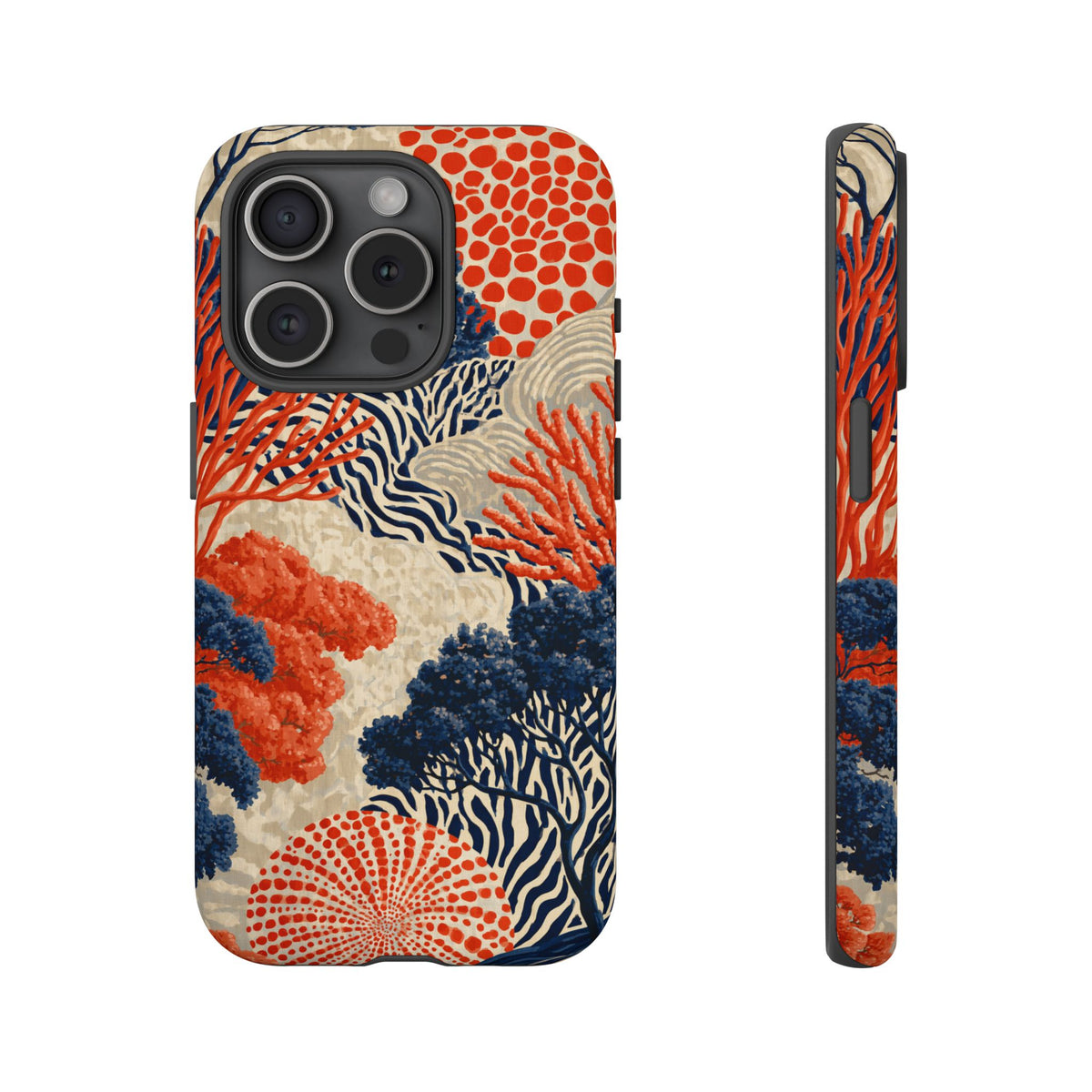 Coral Current iPhone Tough Phone Case