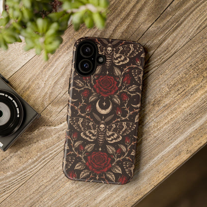 Velvet Moth Masquerade iPhone Tough Case | gothic moth