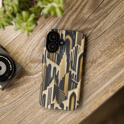 Midnight Metropolis iPhone Tough Case | art deco