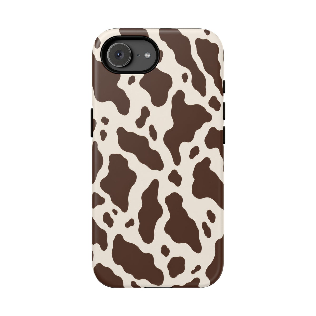 Cocoa Ranch iPhone Tough Case | Brown Cow Print
