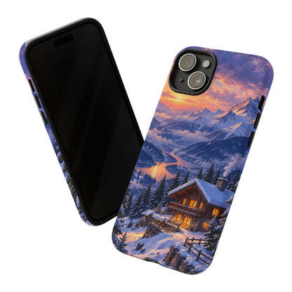 Alpine Hearth iPhone Tough Case | winter cabin