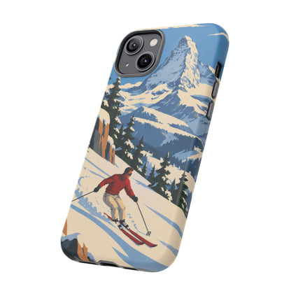 Swiss Skiing — Downhill Arc iPhone Tough Case