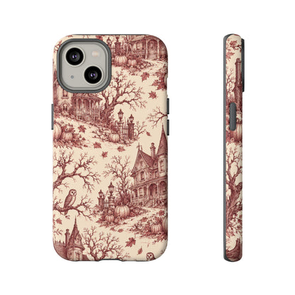 Haunted Estate Toile iPhone Tough Case | halloween toile