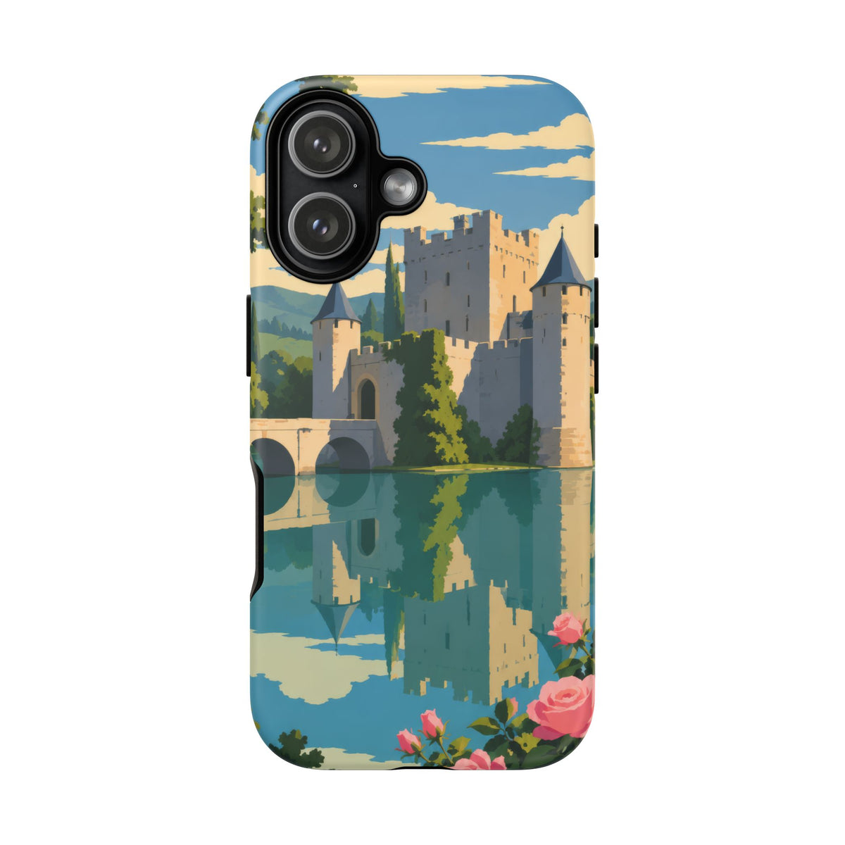 English Castle — Moat and Roses iPhone Tough Case