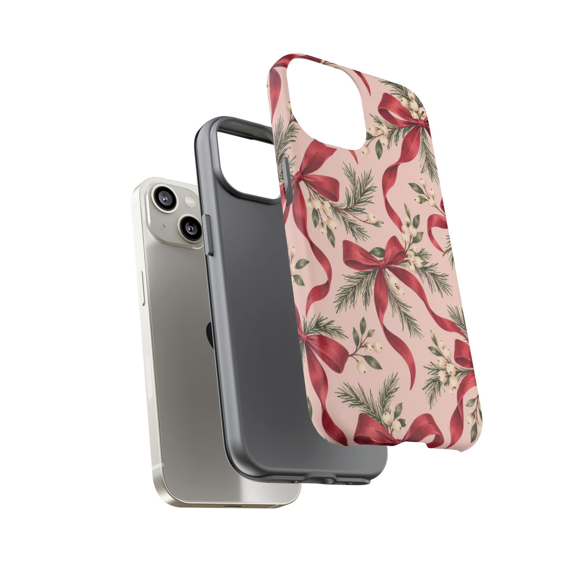 Ribbon Season iPhone Tough Case | christmas bows