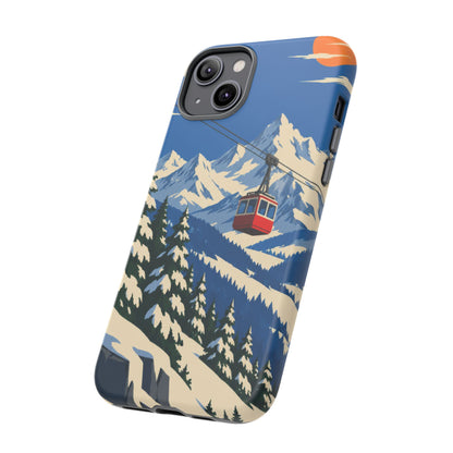Swiss Skiing — Lift to the Sky iPhone Tough Case