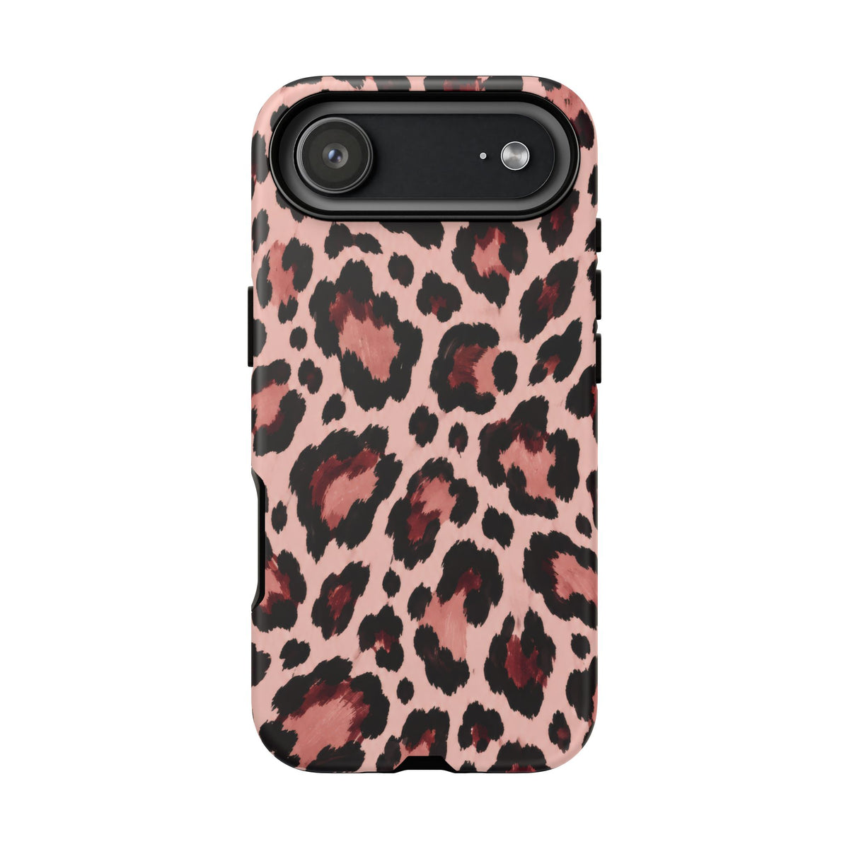 Wild Burgundy iPhone Tough Case | leopard print
