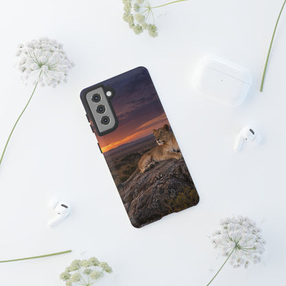 Lioness in the Blue Hour Samsung Galaxy Tough Case