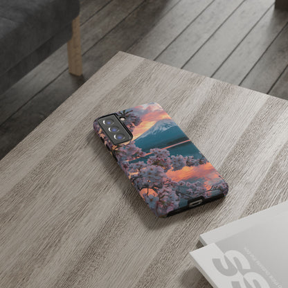 Fuji Petal Reflection Samsung Galaxy Tough Phone Case