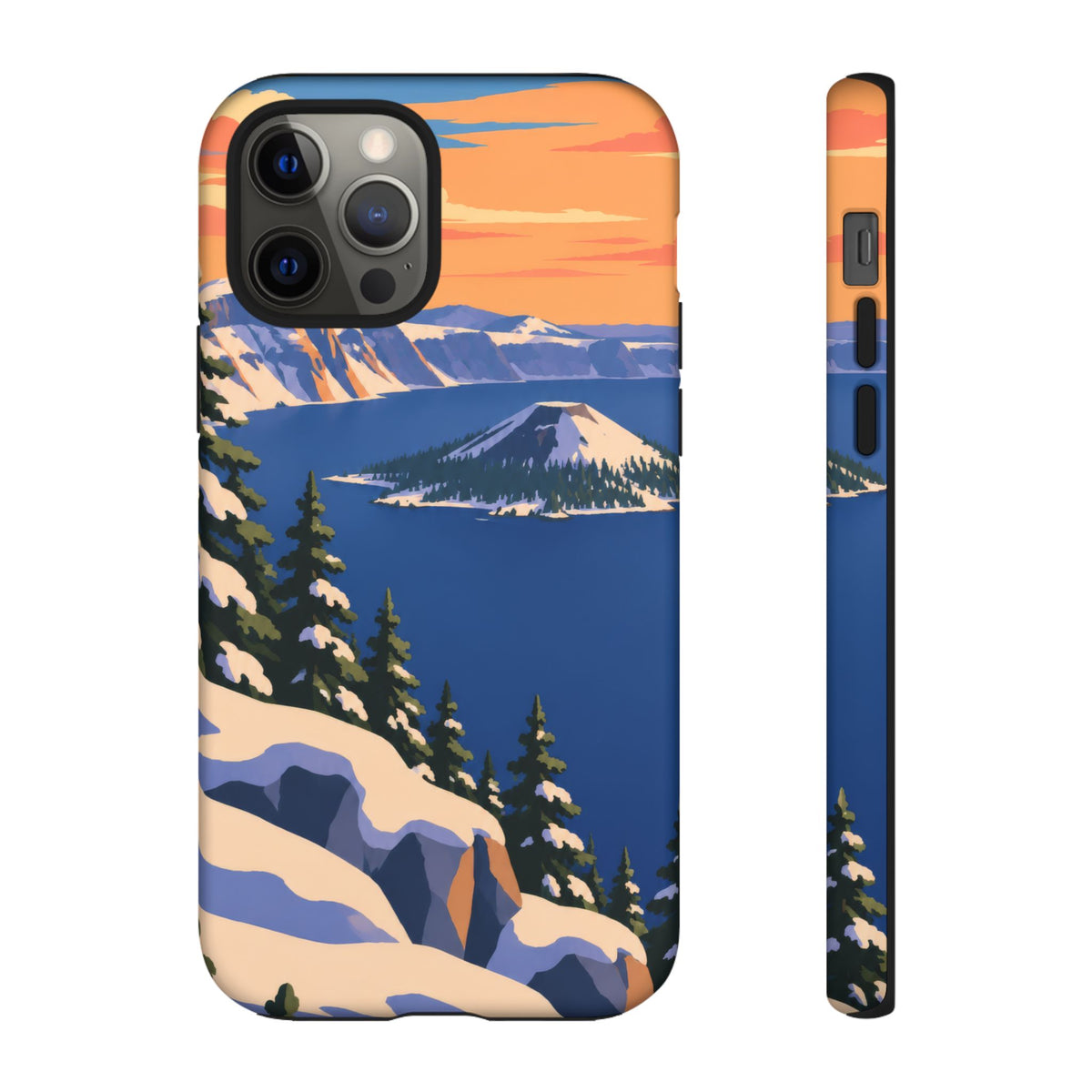 Crater Lake — Winter Caldera iPhone Tough Case