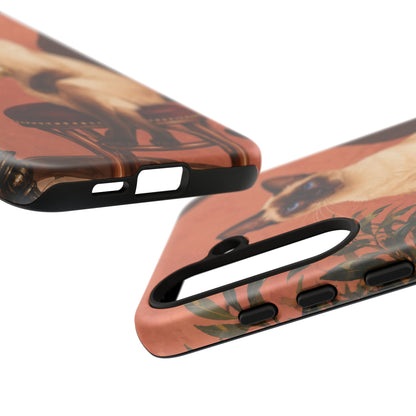 Espresso Cat Club Samsung Galaxy Tough Case | siamese cat
