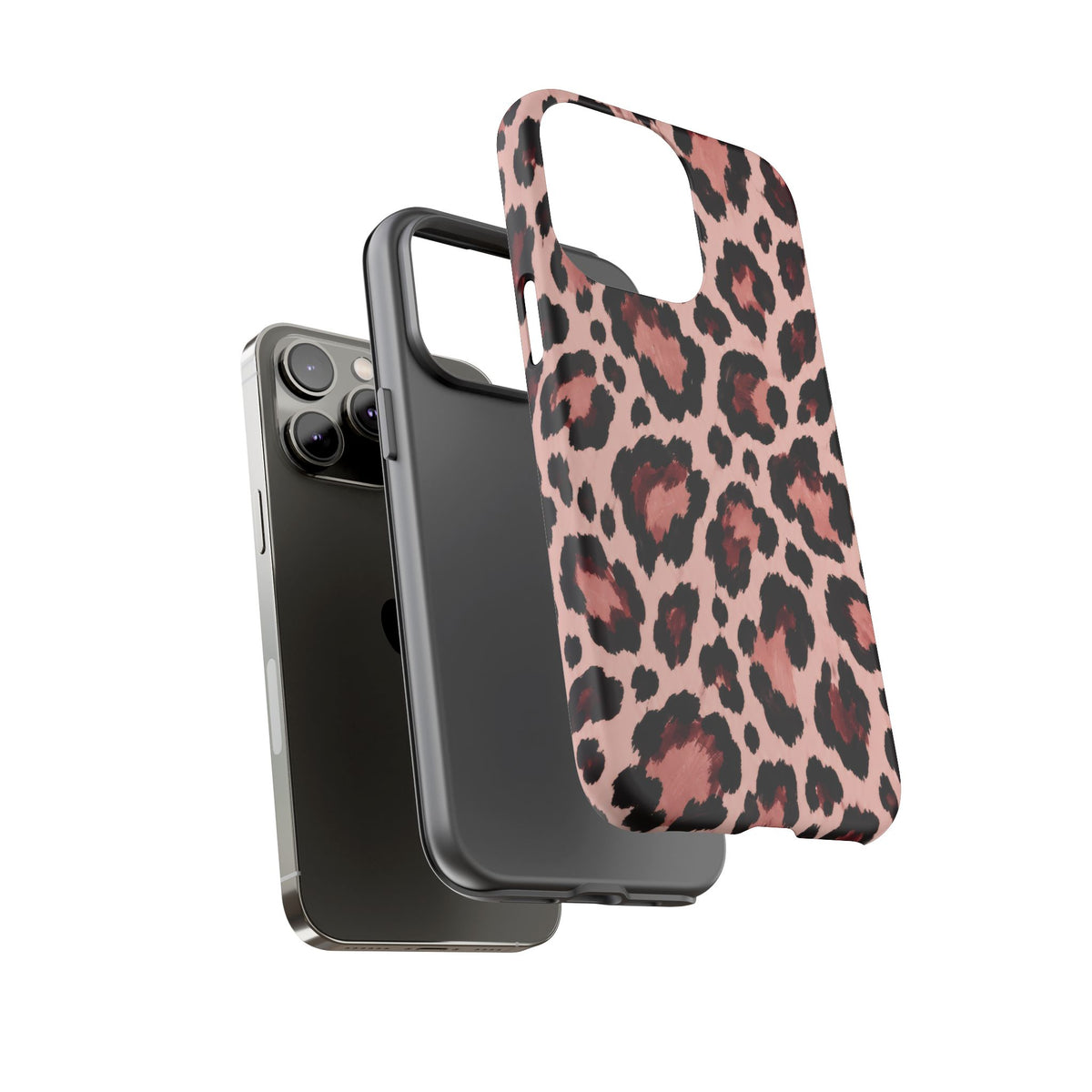 Wild Burgundy iPhone Tough Case | leopard print