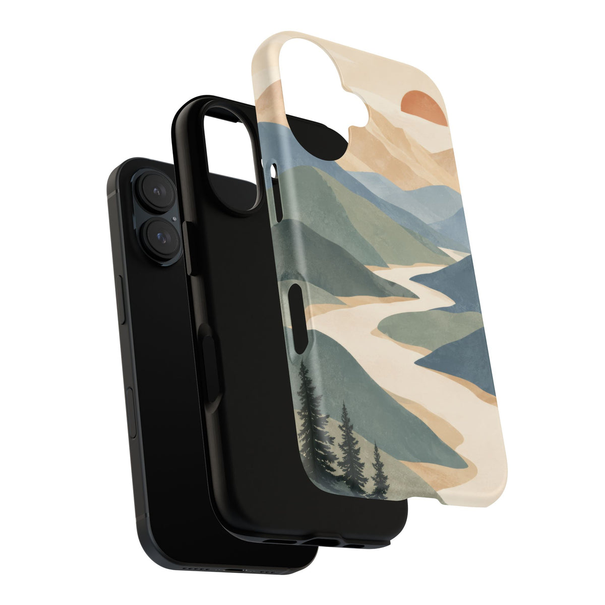 Quiet Pass iPhone Tough Case | mountain river