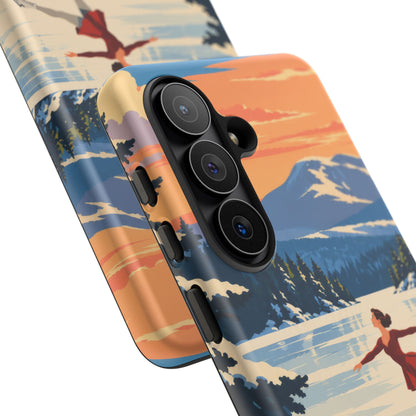 Lake Placid Skater — Winter Glide Samsung Galaxy Tough Case