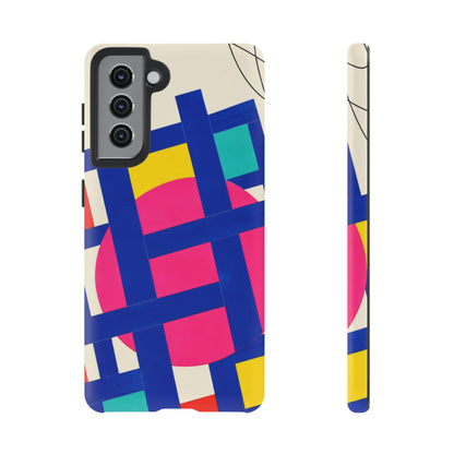 Chromatic Mischief Samsung Galaxy Tough Case | Geometric Color Block Art