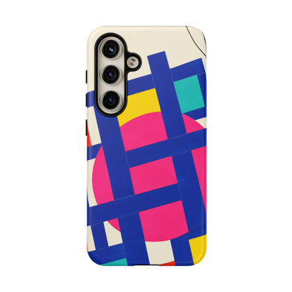 Chromatic Mischief Samsung Galaxy Tough Case | Geometric Color Block Art
