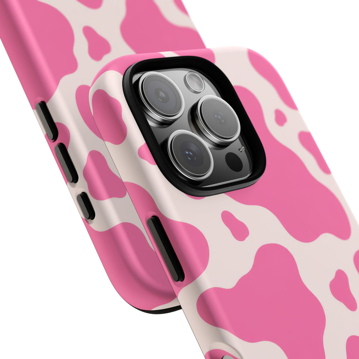 Strawberry Milk iPhone Tough Case | Pink Cow Print