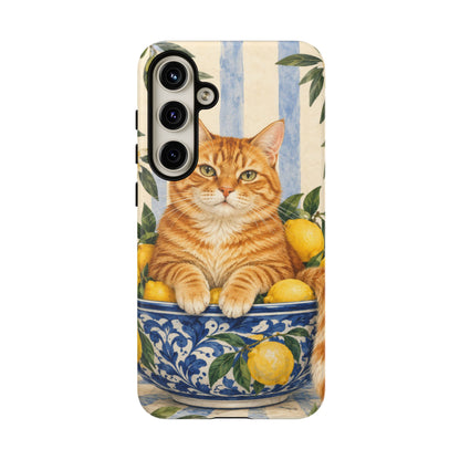 Citrus Inspector Samsung Galaxy Tough Case | ginger cat