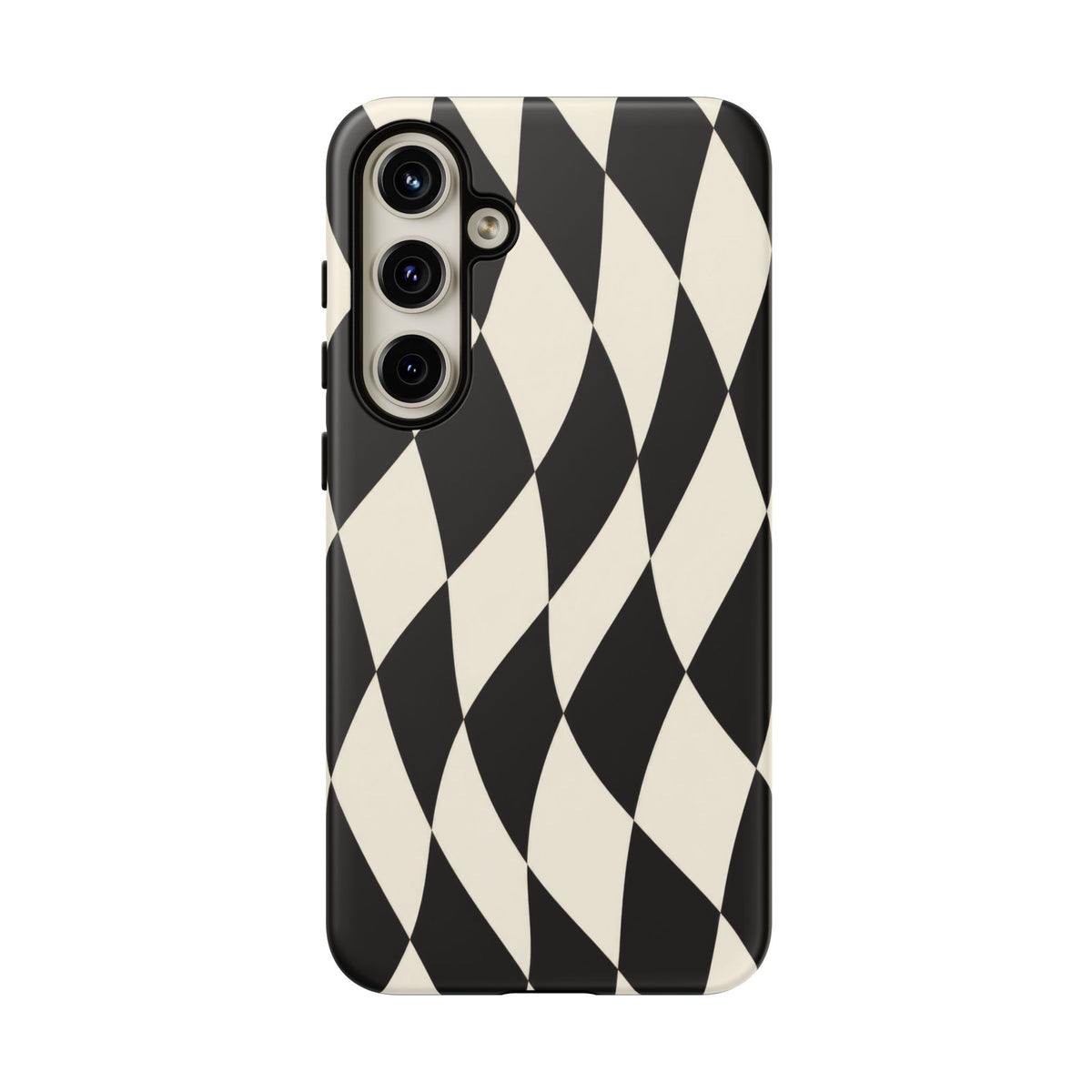 Harlequin Sway Samsung Galaxy Tough Case | Black & White Harlequin