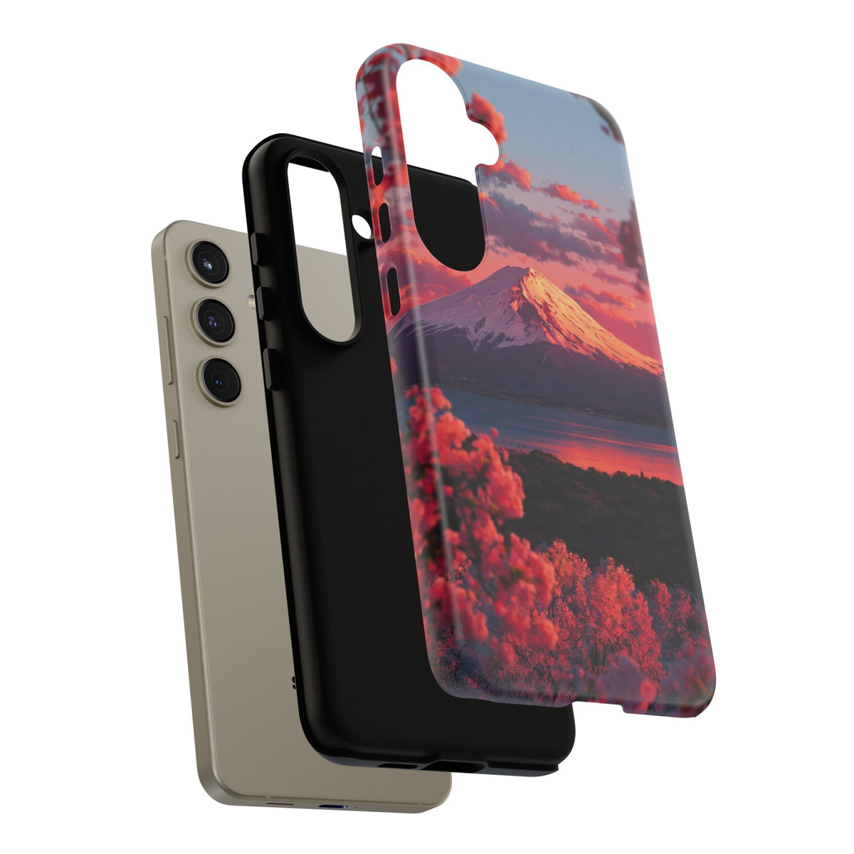 Fuji Rose Horizon Samsung Galaxy Tough Phone Case