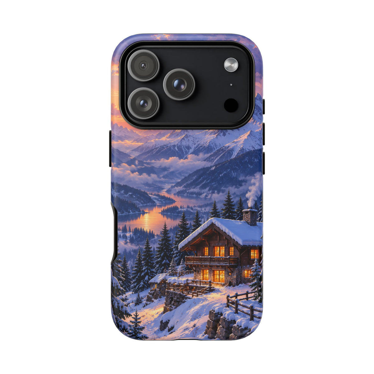 Alpine Hearth iPhone Tough Case | winter cabin