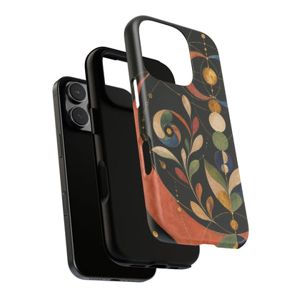 Orbital Garden iPhone Tough Case | Celestial Botanical Geometry