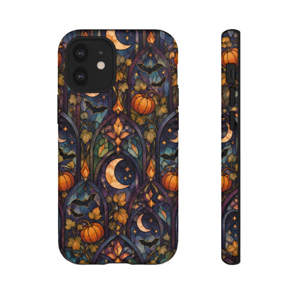 Amber Moon Window iPhone Tough Case | celestial halloween