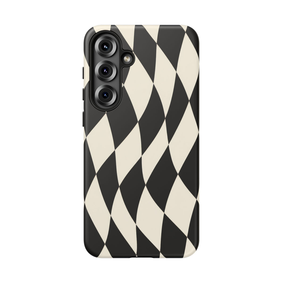 Harlequin Sway Samsung Galaxy Tough Case | Black & White Harlequin