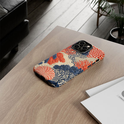 Coral Current iPhone Tough Phone Case