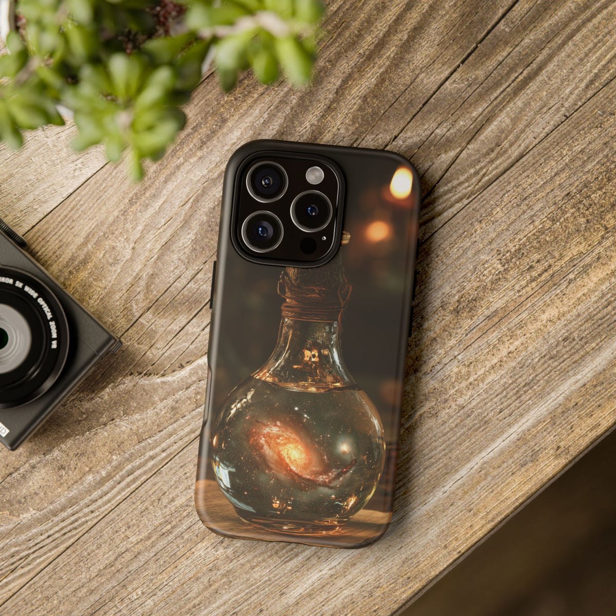 Bottled Cosmos iPhone Tough Case | Galaxy in an Antique Bottle