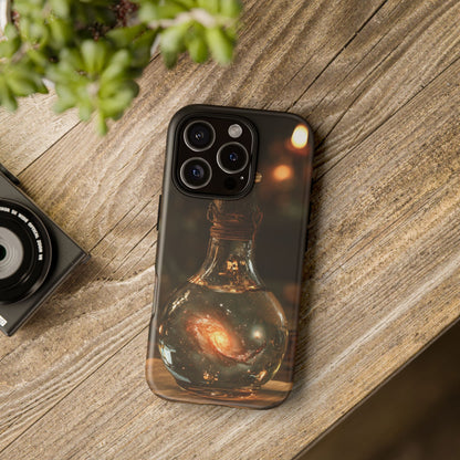 Bottled Cosmos iPhone Tough Case | Galaxy in an Antique Bottle