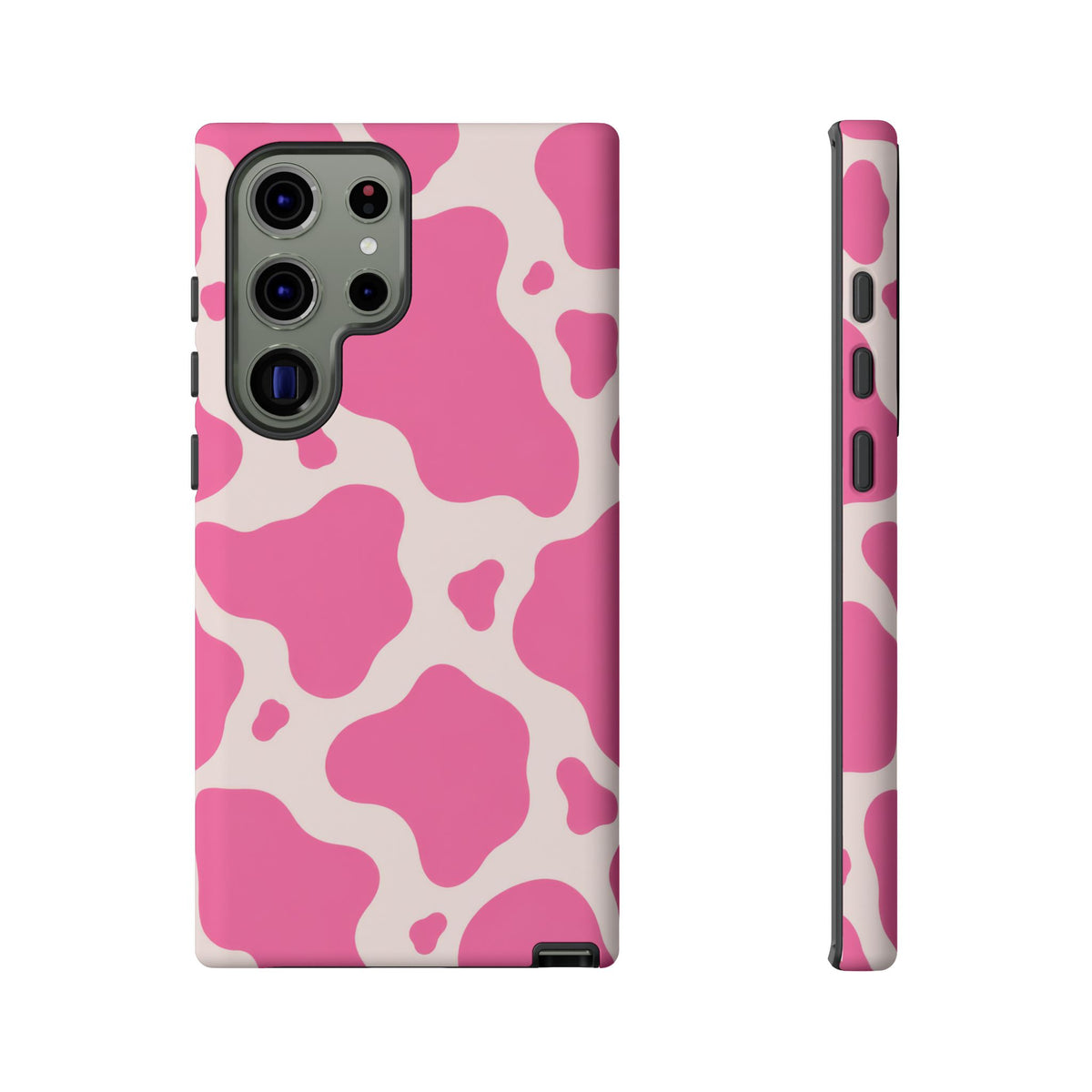 Strawberry Milk Samsung Galaxy Tough Case | Pink Cow Print