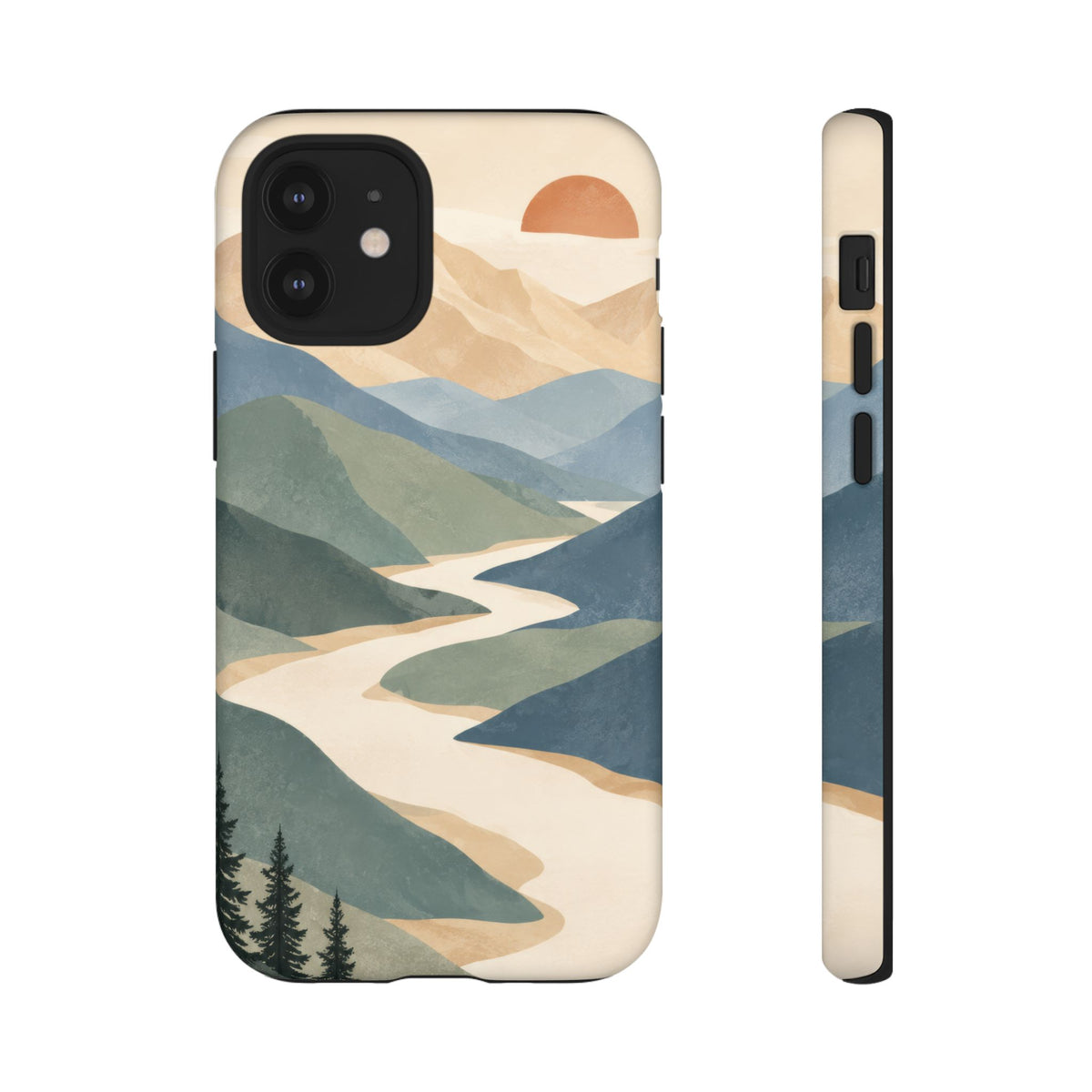 Quiet Pass iPhone Tough Case | mountain river