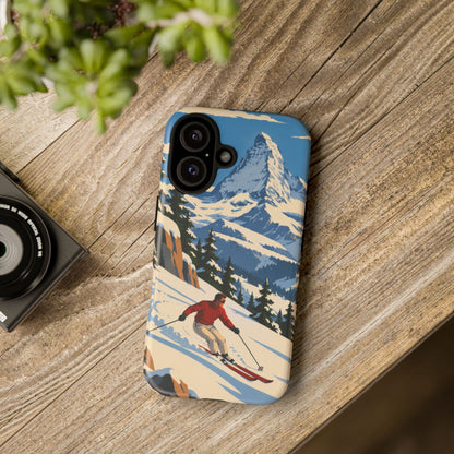 Swiss Skiing — Downhill Arc iPhone Tough Case