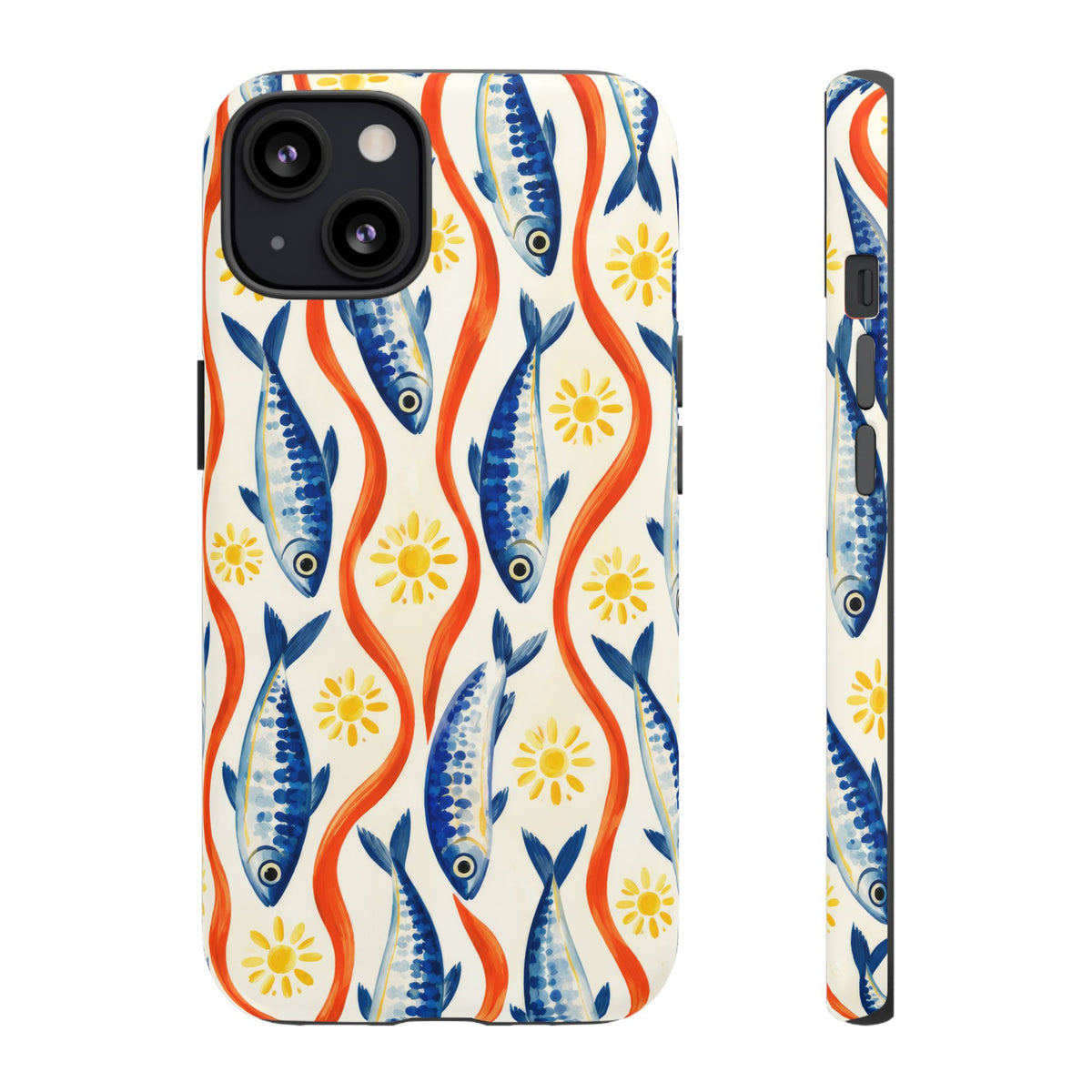 Sardine Social iPhone Tough Case | sardine print