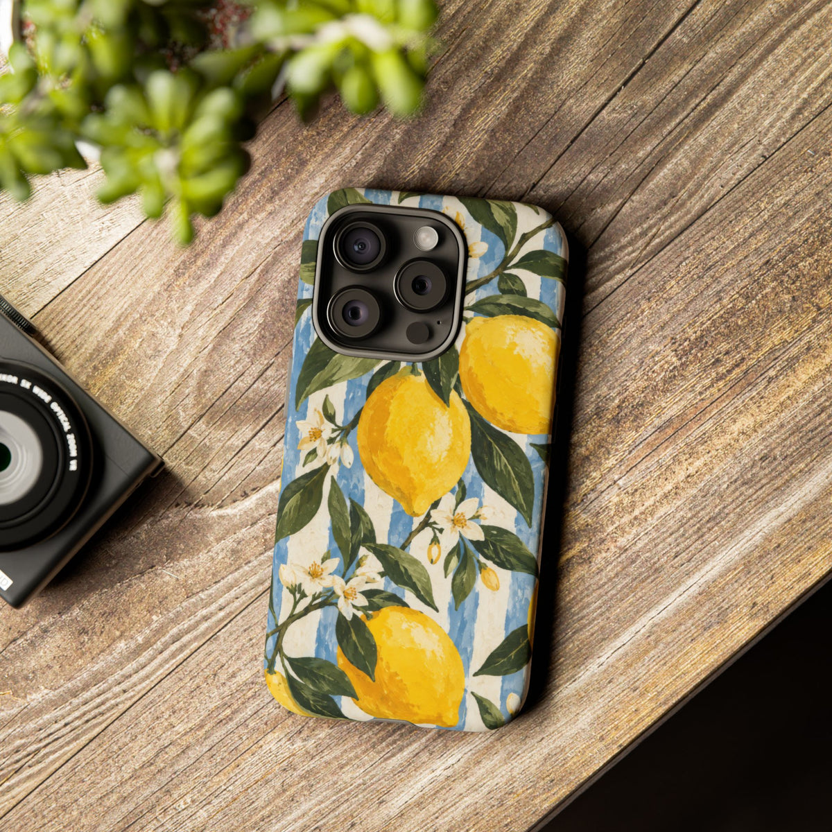 Riviera Lemons iPhone Tough Case | lemon print