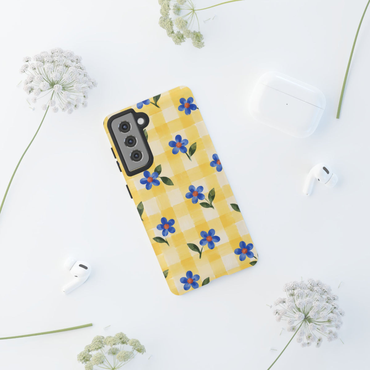 Buttercup Picnic Samsung Galaxy Tough Case | yellow gingham