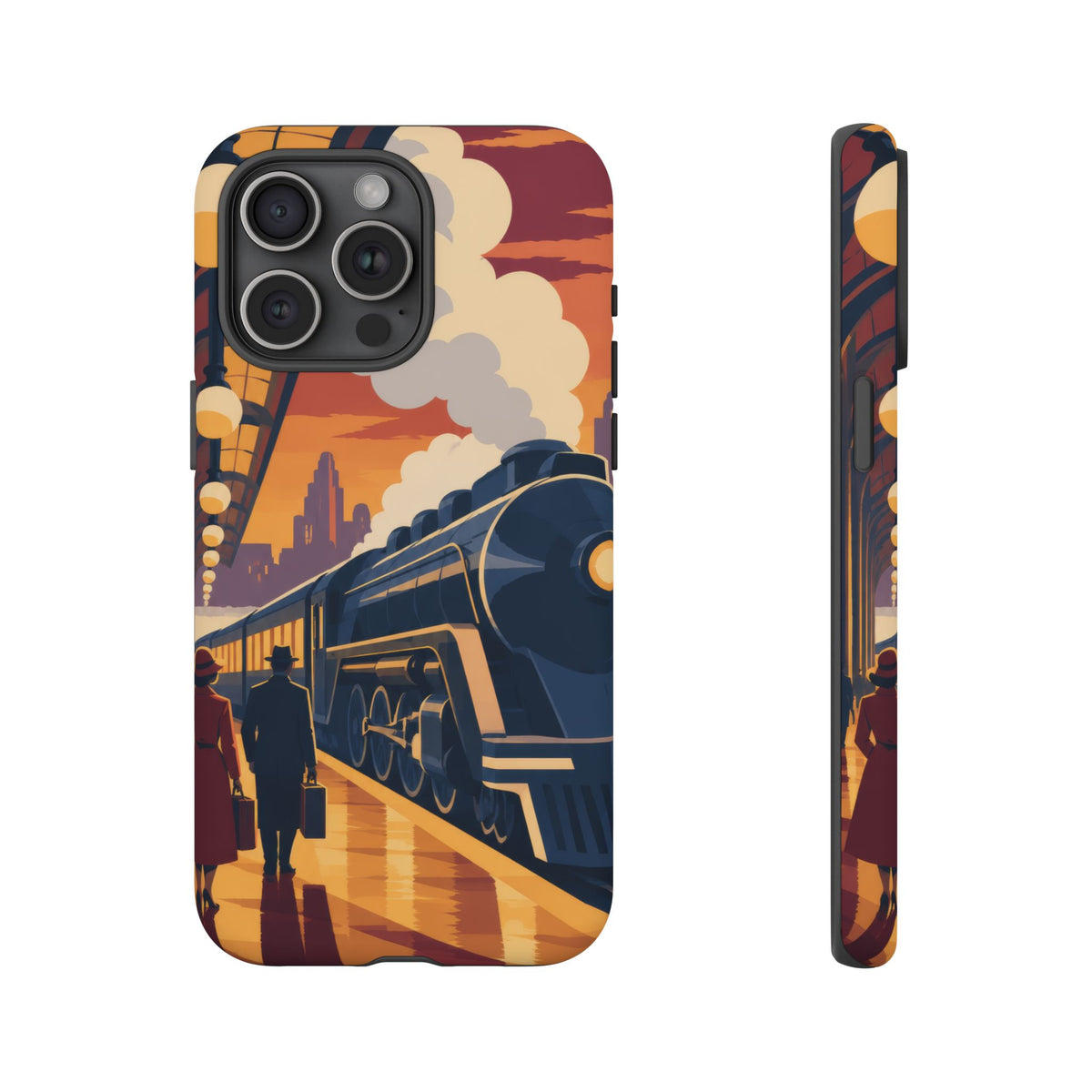 Travel by Train — Night Departure iPhone Tough Case | train travel